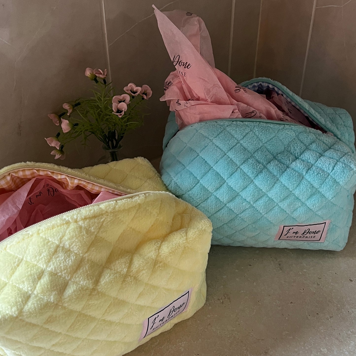 Bubblegum Luxe Toiletry Bag