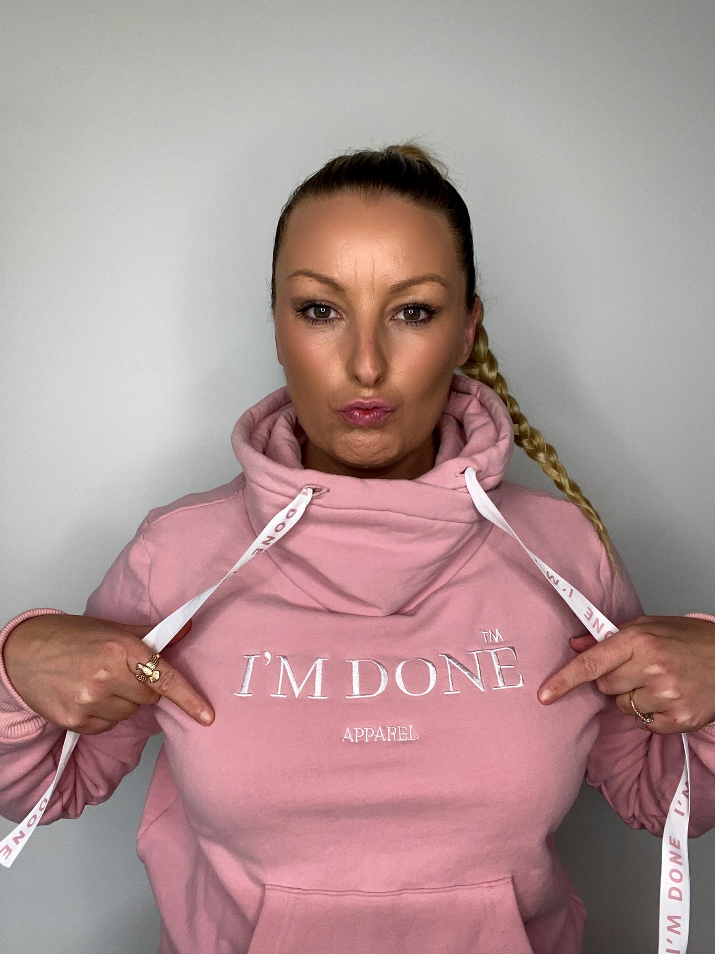 “IMDONE” SCARLETT&ROSE PULLOVER “PINK”